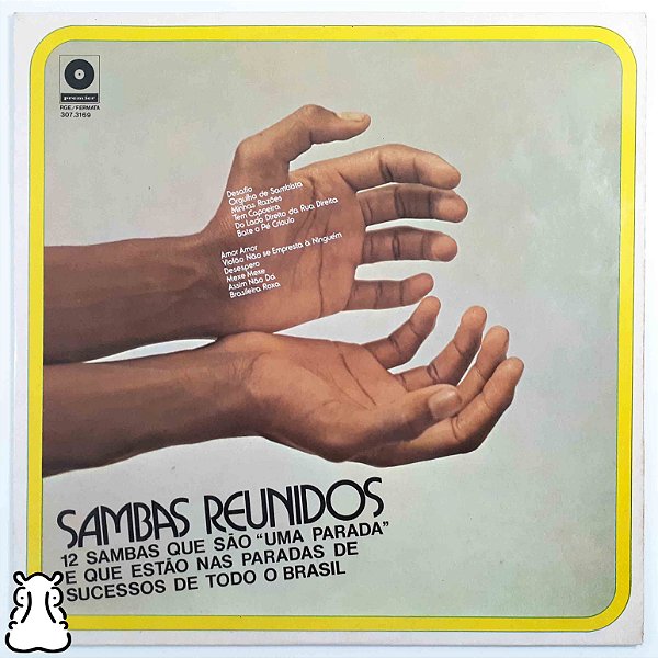 LP 12 Sambas Reunidos - Disco de Vinil 1973 - Hm