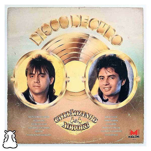 LP Chitãozinho e Xororó - Disco de Ouro - Vinil 1990 - Hm