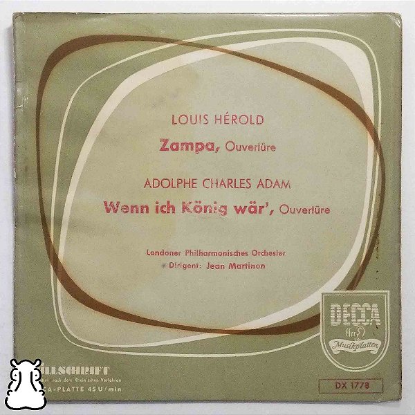 Compacto Louis Hérold - Zampa Overture Importado Vinil  - Hm