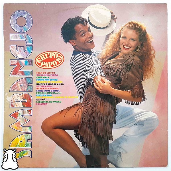 LP Grupo Papo 10 - Sambanejo - Disco de Vinil 1992 - Hm