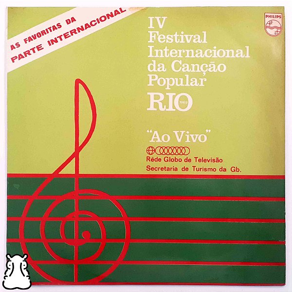 LP IV Festival Internacional Canção Popular Vinil 1969 - Hm