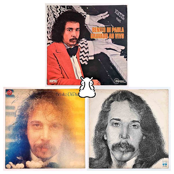 3 LPs Benito di Paula - 1980 - 1982 - Ao Vivo - Vinil - Hm