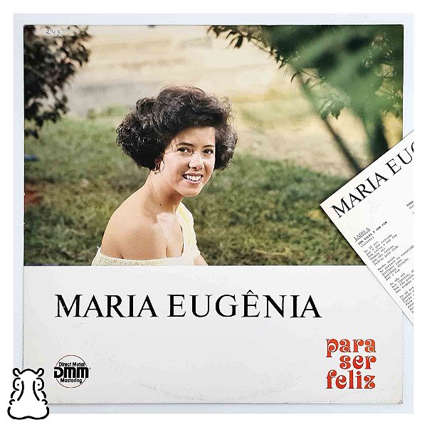 LP Maria Eugênia - Para Ser Feliz - Vinil 1989 Encarte - Hm