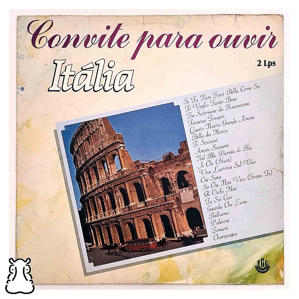 LP Convite para Ouvir - Itália 1 - Disco Vinil - Duplo - Hm