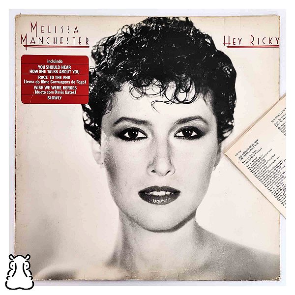 LP Melissa Manchester - Hey Ricky - 1982 Vinil Encarte - Hm