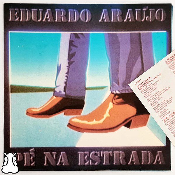 LP Eduardo Araújo - Pé na Estrada - Vinil 1990 Encarte - Hm