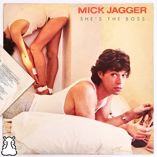 LP Mick Jagger  She's the Boss Disco Vinil 1985 Encarte - Hm