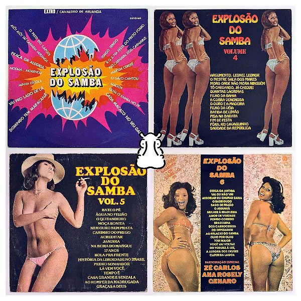 4 LPs Explosão do Samba - Vinil  - Hm