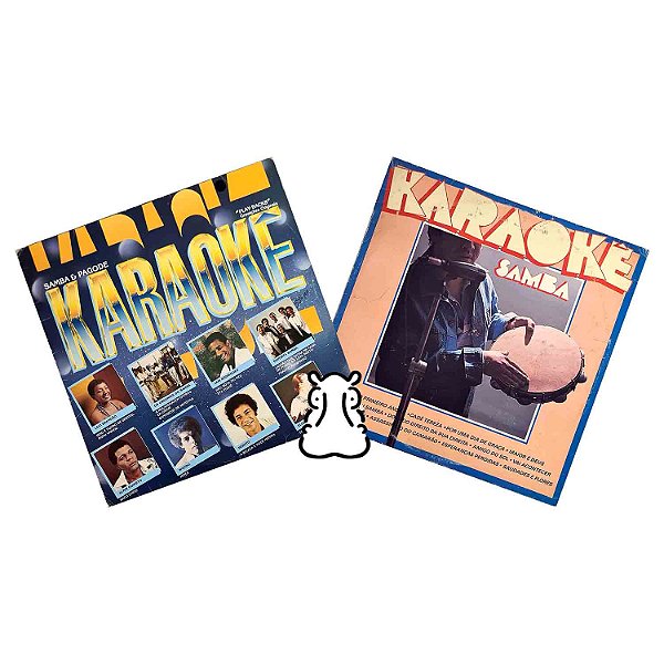 2 LPs Karaokê de Samba - Disco de Vinil - Hm