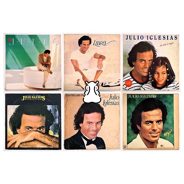 6 LPs Julio Iglesias - Momentos Libra Hey! Niña - Vinil - Hm