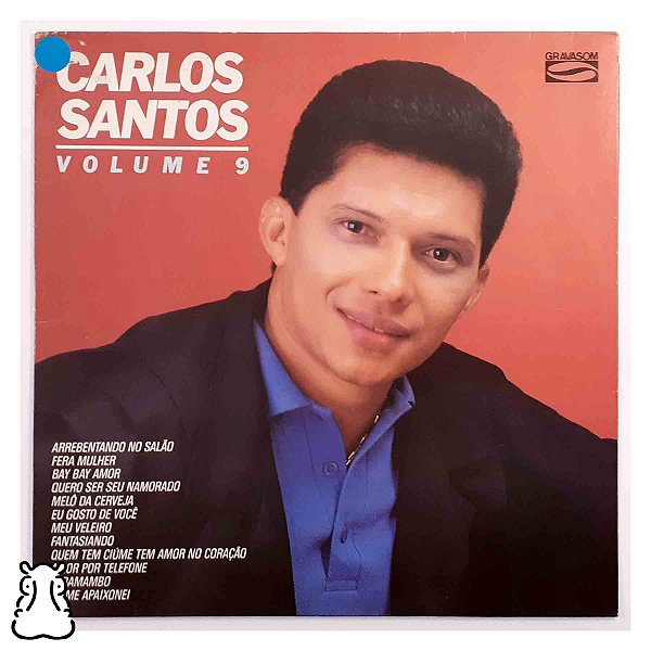 LP Carlos Santos - Volume 9 - Vinil Dedicatória Hip2mil - Hm