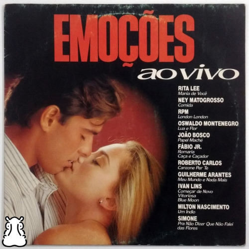 LP Emoções Ao Vivo - Disco De Vinil 1992 - Leia - Hm