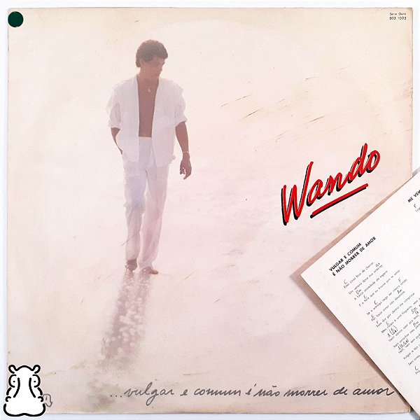 LP Wando - Vulgar e Comum é Não Morrer De Amor - Vinil - Hm