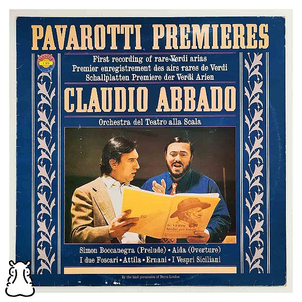 LP Luciano Pavarotti & Claudio Abbado - Premieres Verdi - Hm