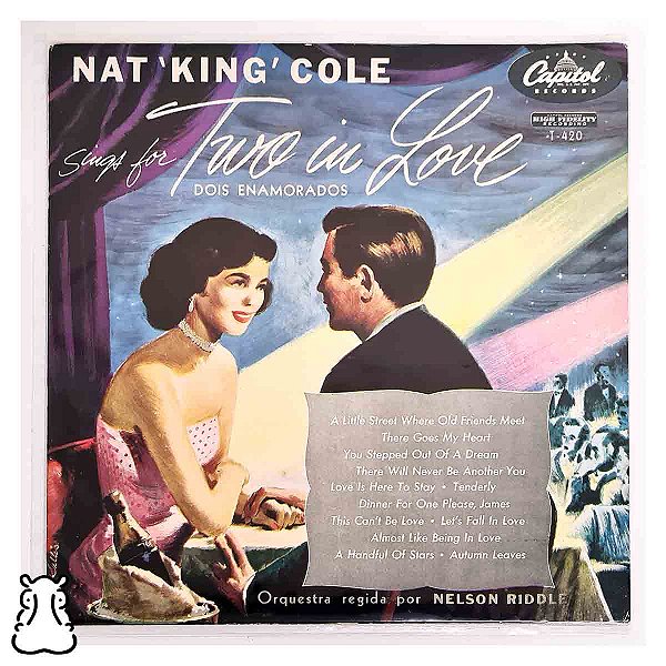 LP Nat King Cole - Sings For Two In Love - Vinil 1956 - Hm