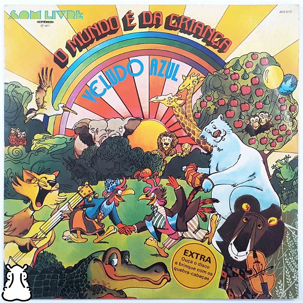LP Veludo Azul O Mundo é da Criança Disco deVinil 1977 - Hm
