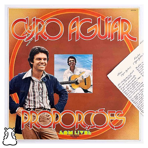 LP Cyro Aguiar - Proporções - Vinil Amostra com Encarte - Hm