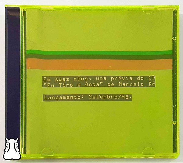 CD Marcelo D2 - Eu Tiro É Onda - Promo Single - 1998 - Hm