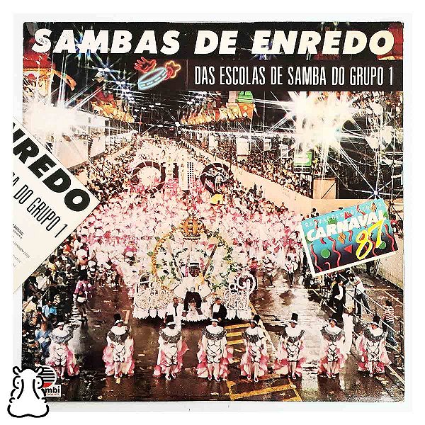 LP Carnaval 1987 - Grupo 1 SP - Disco de Vinil Encarte - Hm