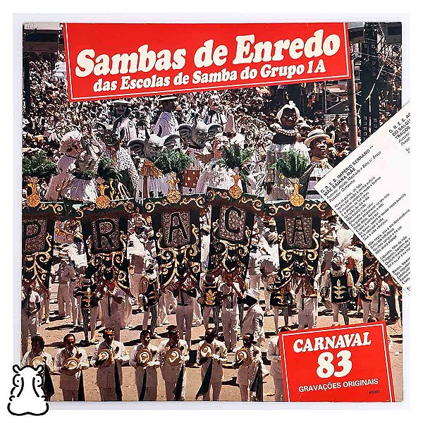 LP Carnaval 1983 - Grupo 1A RJ - Disco de Vinil Encarte - Hm