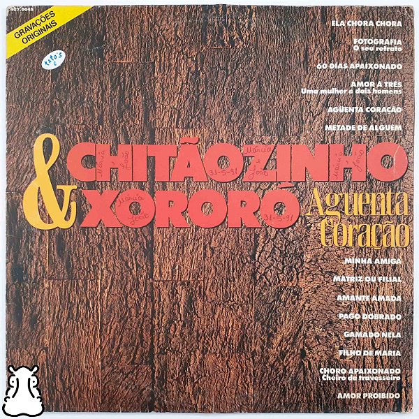 LP Chitãozinho e Xororó Aguenta Coração Vinil 1991 Leia - Hm