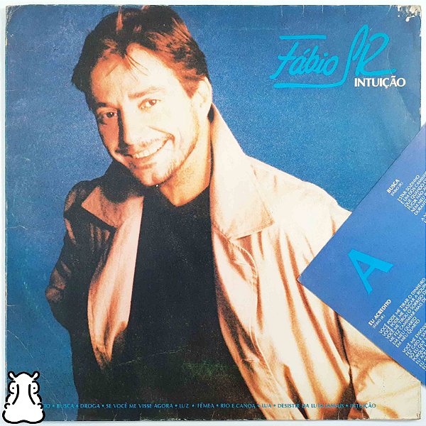 LP Fábio Jr. Intuição Disco de Vinil 1991 Encarte Leia - Hm