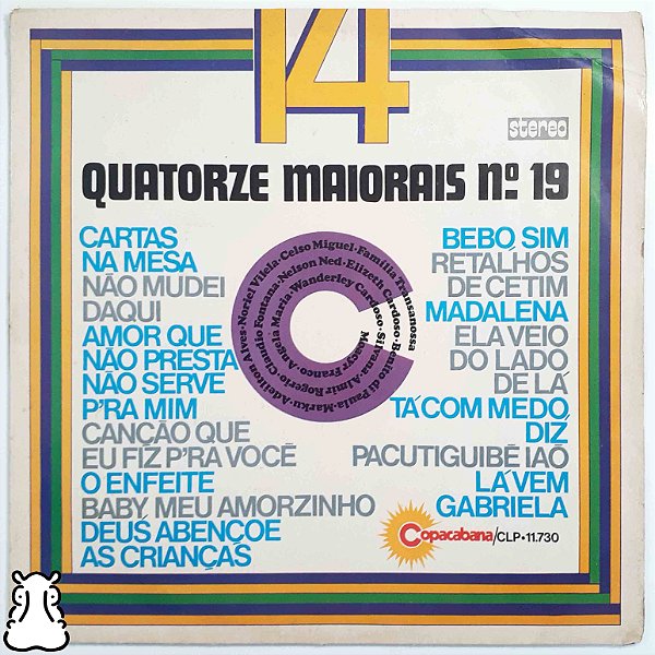 LP 14 Maiorais Nº 19 - Disco de Vinil 1973 Leia - Hm