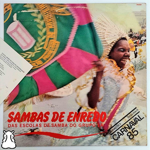LP Sambas de Enredo - Carnaval 1985 Grupo 1A RJ - Vinil - Hm