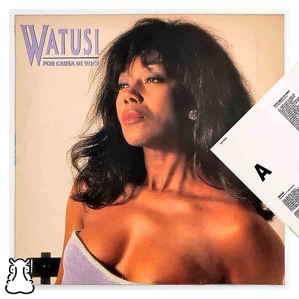 LP Watusi - Por Causa de Você - Vinil 1993 Encarte - Hm