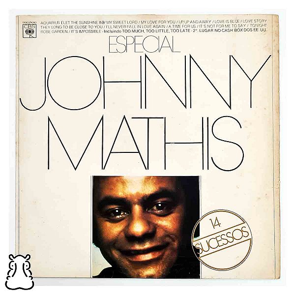 LP Johnny Mathis - Especial - 14 Sucessos - Vinil 1978 - Hm
