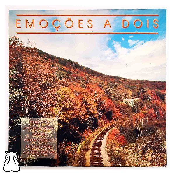 LP Emoções a Dois - Disco de Vinil 1984 - Coletânea - Hm