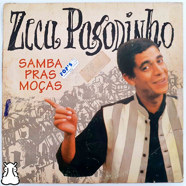 LP Zeca Pagodinho Samba Pras Moças Disco de Vinil 1995 - Hm