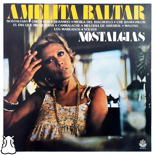 LP Amelita Baltar - Nostalgias Disco Vinil Amostra 1993 - Hm