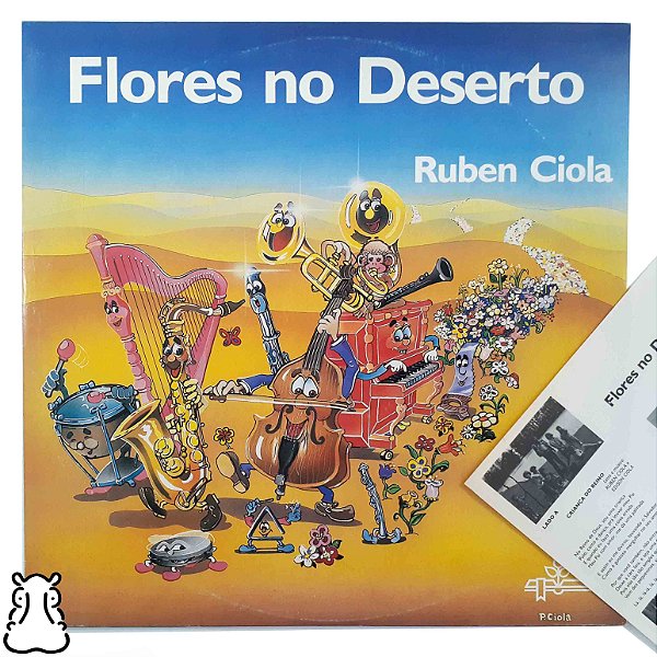 LP Ruben Ciola - Flores no Deserto - Vinil 1987 Encarte - Hm