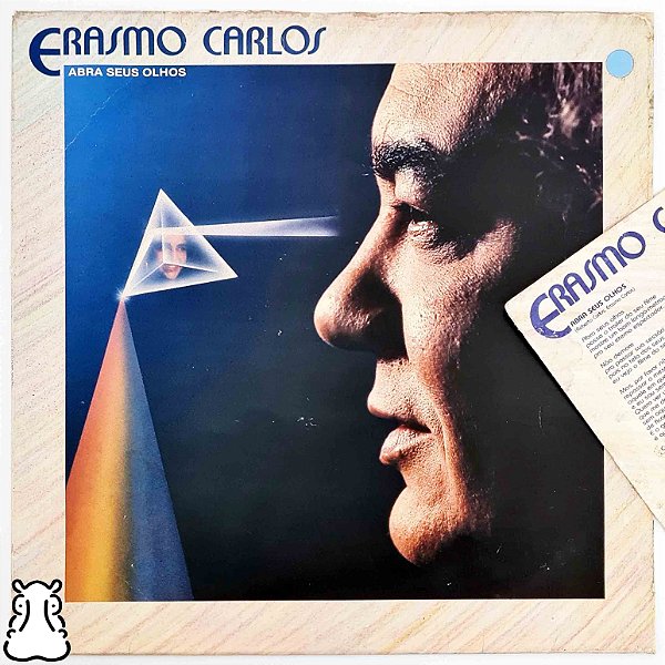 LP Erasmo Carlos - Abra Seus Olhos - Vinil 1986 Encarte - Hm