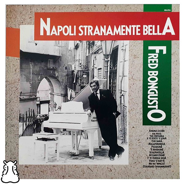 LP Fred Bongusto Napoli Stranamente Bella Vinil Amostra - Hm