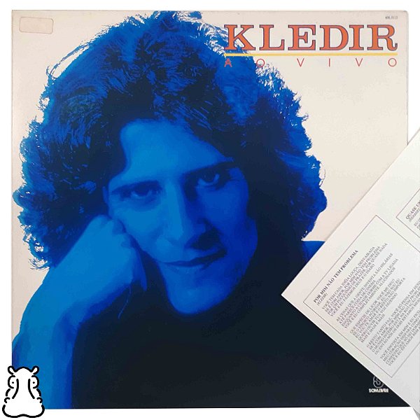 LP Kledir - Ao Vivo Disco de Vinil Amostra 1990 Encarte - Hm