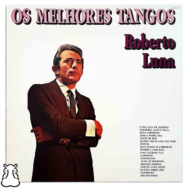 LP Roberto Luna - Os Melhores Tangos Vinil Amostra 1992 - Hm
