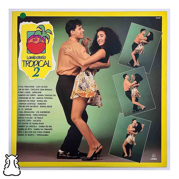 LP Lambateria Tropical 2 - Disco de Vinil 1989 Amostra - Hm