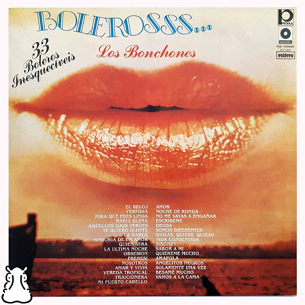 LP Los Bonchones - Bolerosss... - Disco de Vinil 1979 - Hm