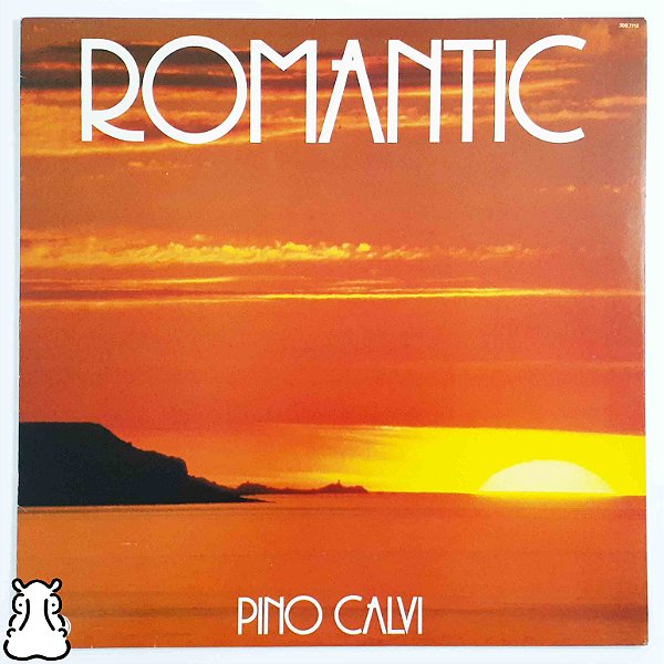 LP Pino Calvi - Romantic - Disco de Vinil 1986 Amostra - Hm