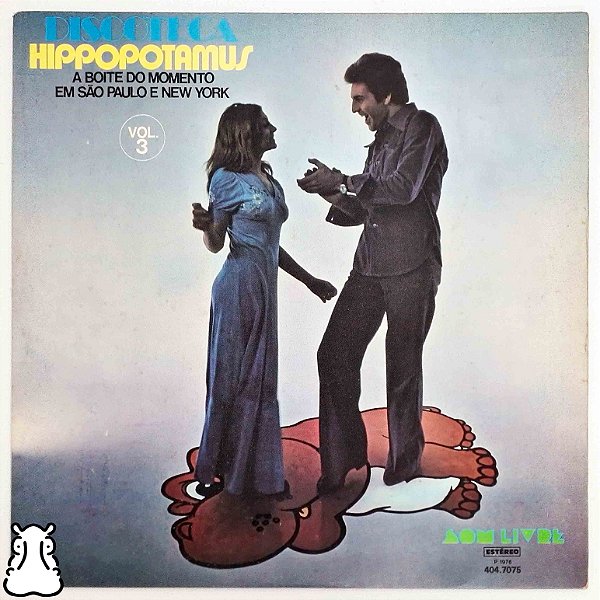 LP Discoteca Hippopotamus Vol. 3 - Vinil Amostra 1976 - Hm
