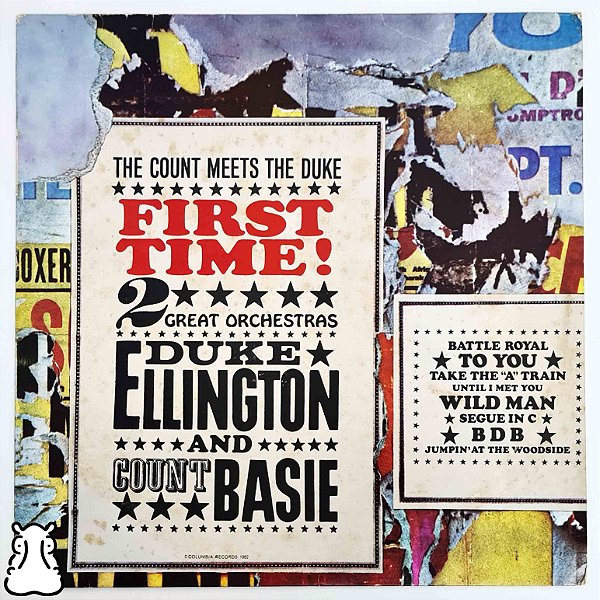 LP Duke Ellington Count Basie First Time Disco de Vinil - Hm