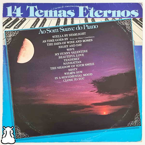 LP Ricardo Loe Andrade 14 Temas Eternos Som Piano Vinil - Hm