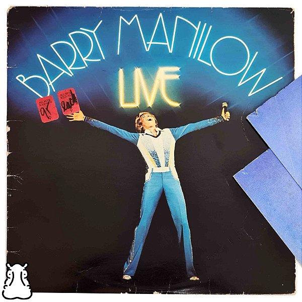 LP Barry Manilow - Live - Vinil Duplo Importado Encarte - Hm