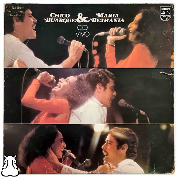 LP Chico Buarque & Maria Bethânia Ao Vivo - Disco Vinil - Hm