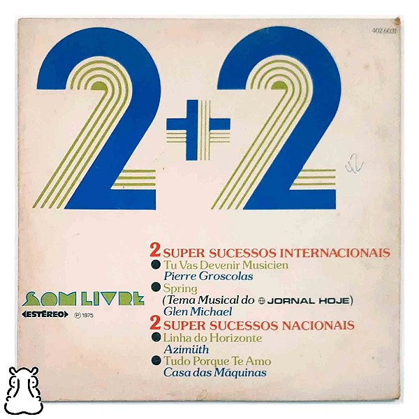EP Compacto - 2+2 - Disco de Vinil 1975 - Hm
