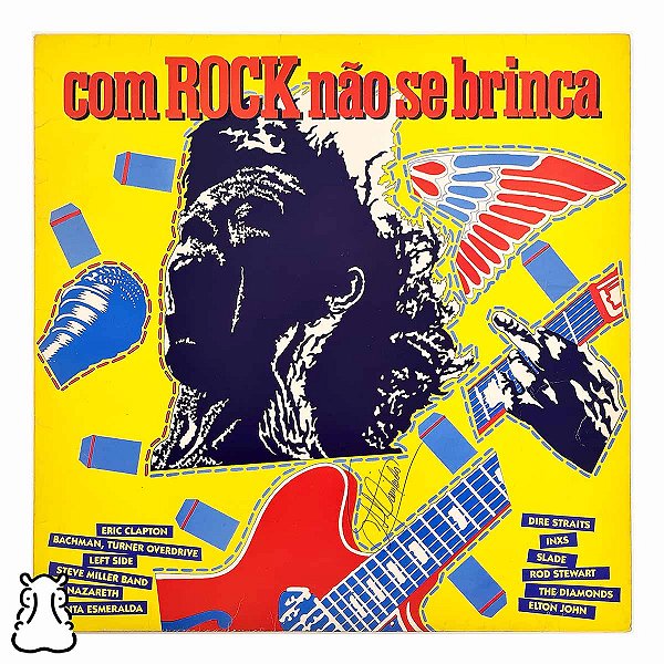 LP Com Rock Não Se Brinca - Vinil 1986 Coletânea - Hm