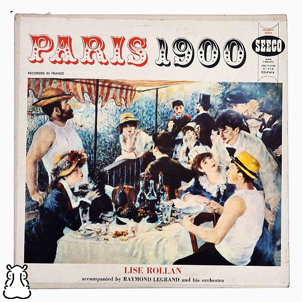 LP Lise Rollan Raymond Paris 1900 Vinil Importado - Hm