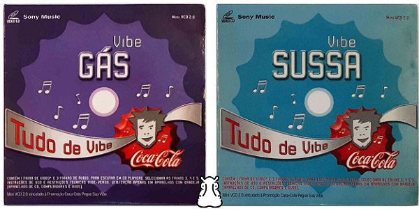 2 Mini CDs Coca-Cola - Vibe Gás e Vibe Sussa - Hm
